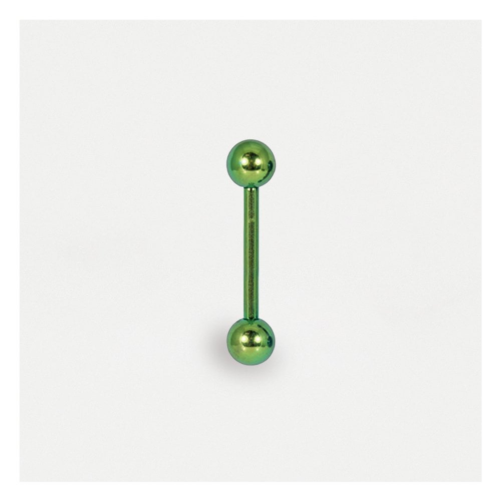 Anodised Titanium Straight Barbell - 1.2mm