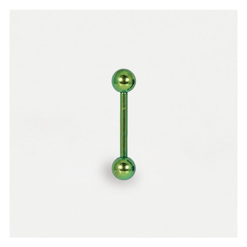 Anodised Titanium Straight Barbell - 1.2mm
