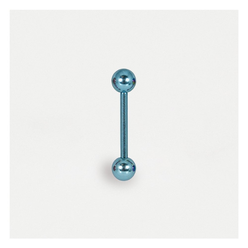 Anodised Titanium Straight Barbell - 1.2mm