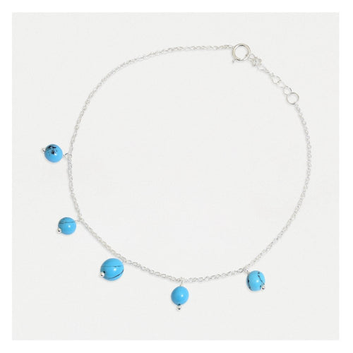 Beaumaris Turquoise Anklet
