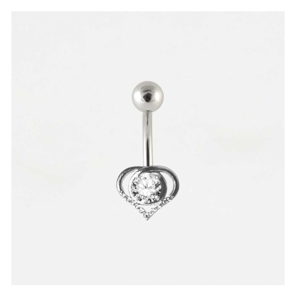 Heart Belly Button Bar