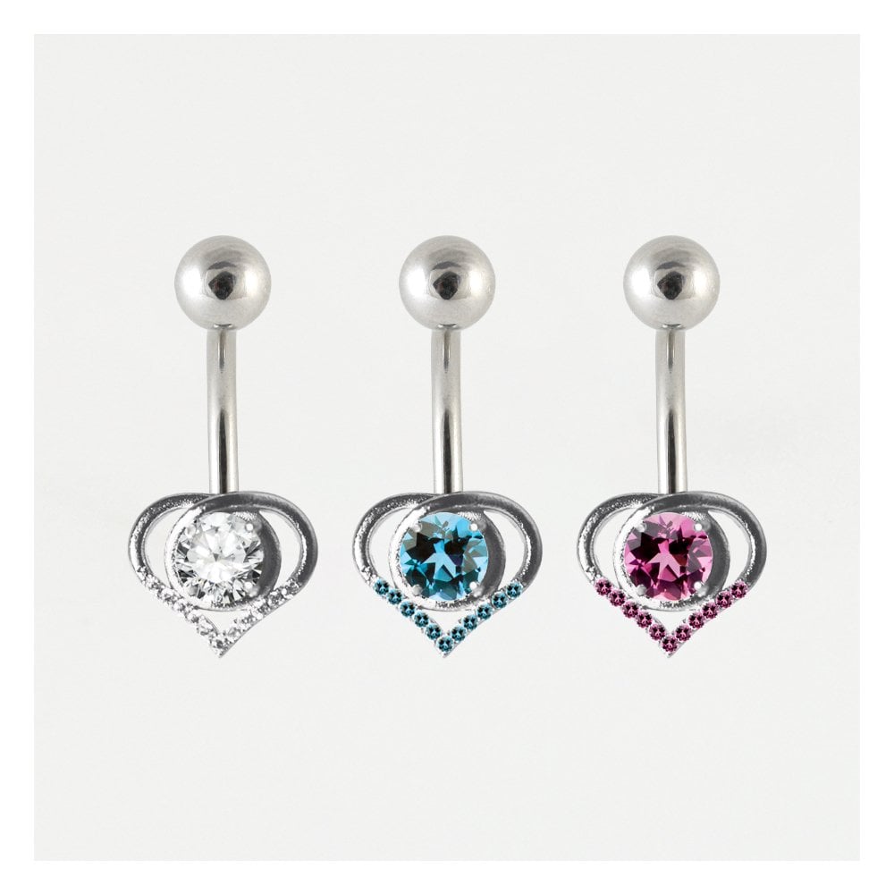 Heart Belly Button Bar