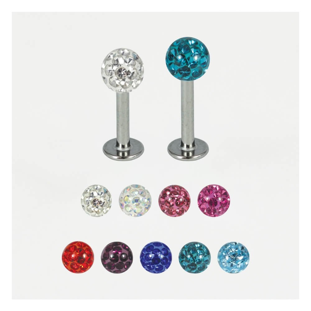 Smooth Disco Ball Labret - 1.2mm