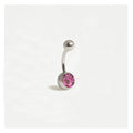 Steel Jewelled Micro Belly Bar
